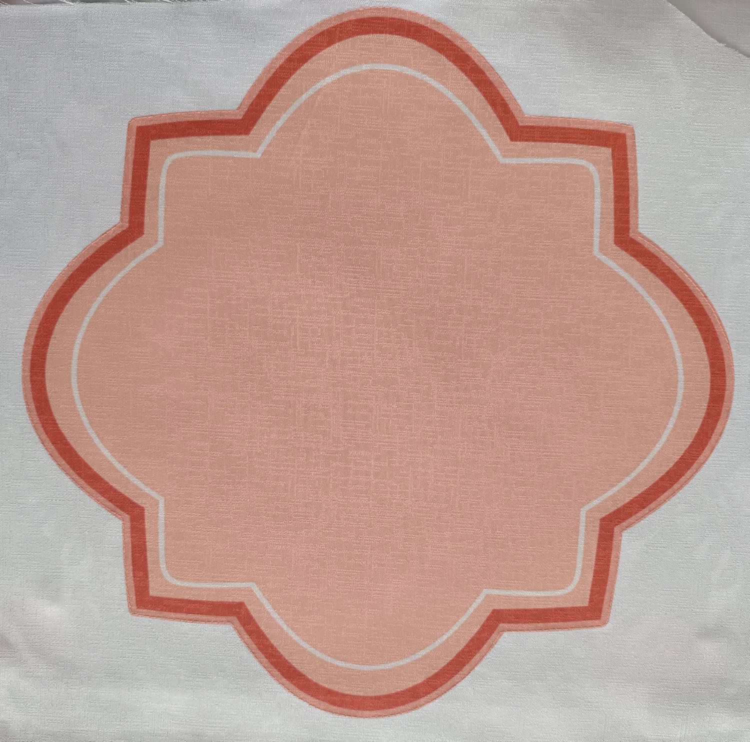 Individual rosa con patrón quatrefoil